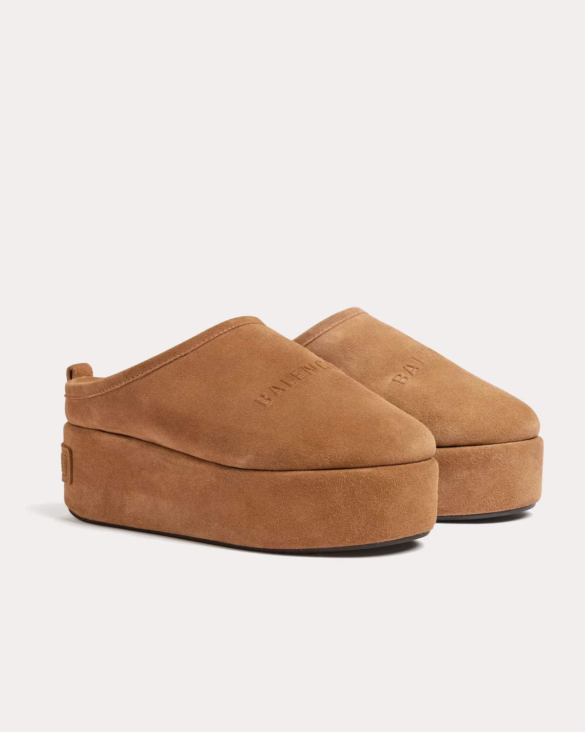 Alaska Soft Platform Brown Mules