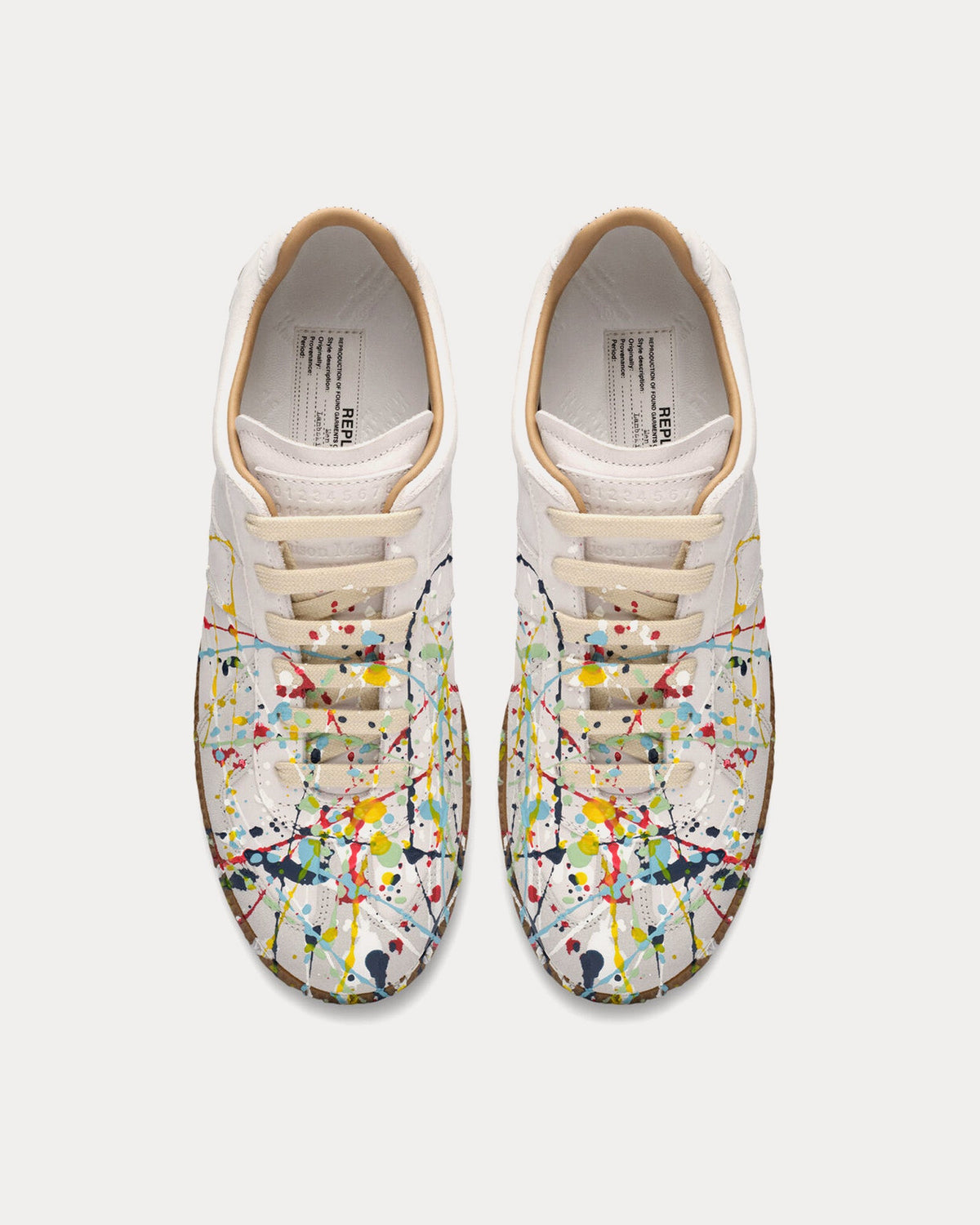 Replica Paint Off-White Low Top Sneakers