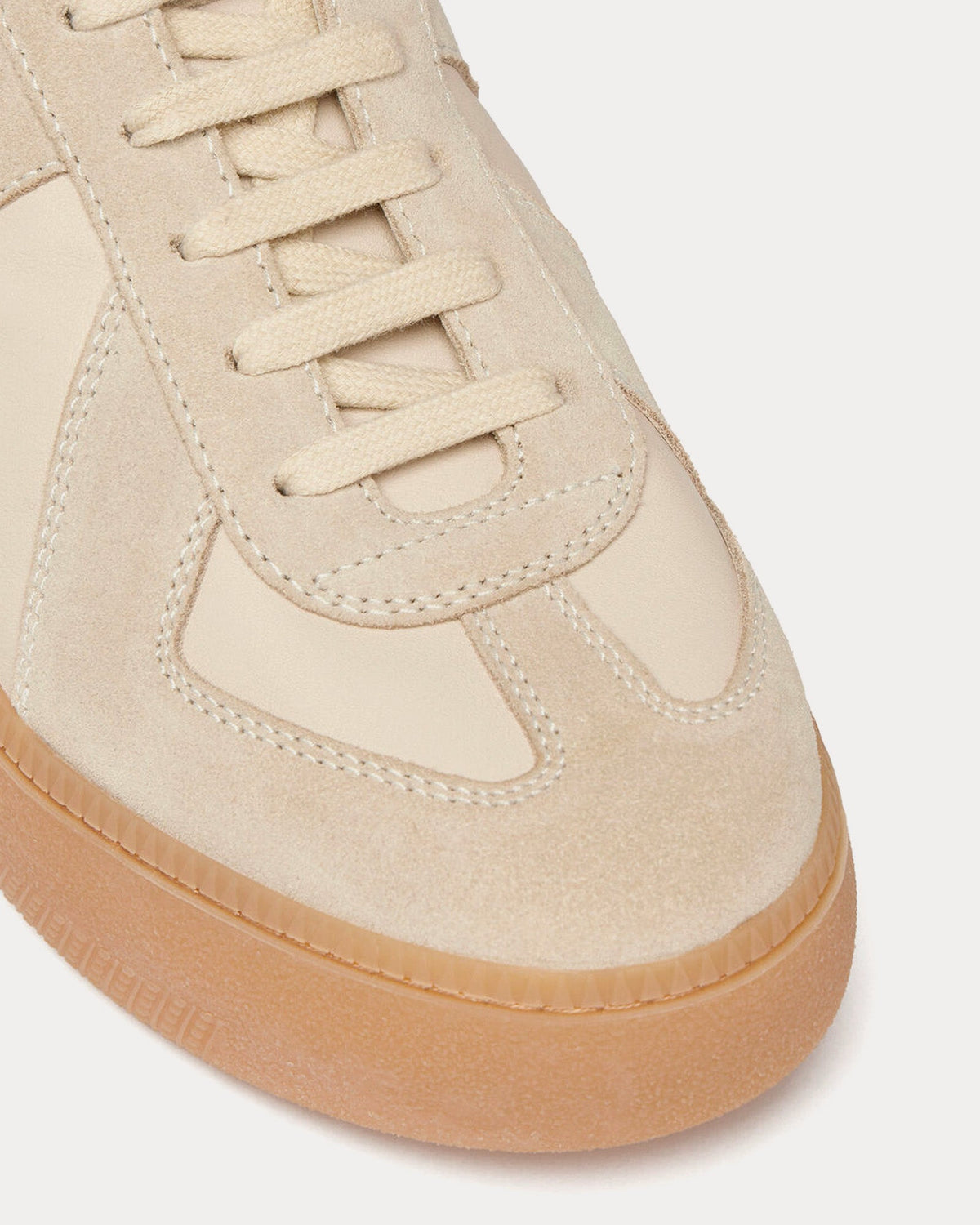 Replica Wedge Beige Low Top Sneakers
