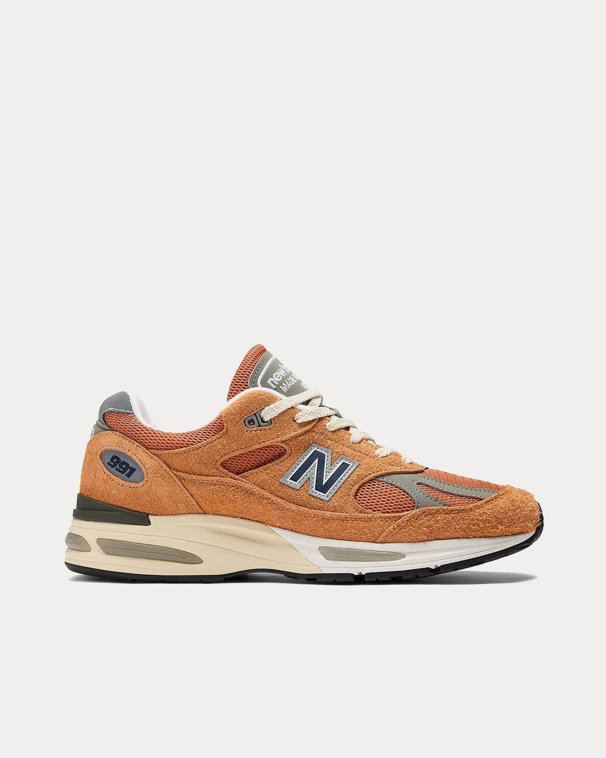 Made in UK 991v2 'Grounded Pastels' Gold Earth / Golden Ochre / Moon Mist Low Top Sneakers