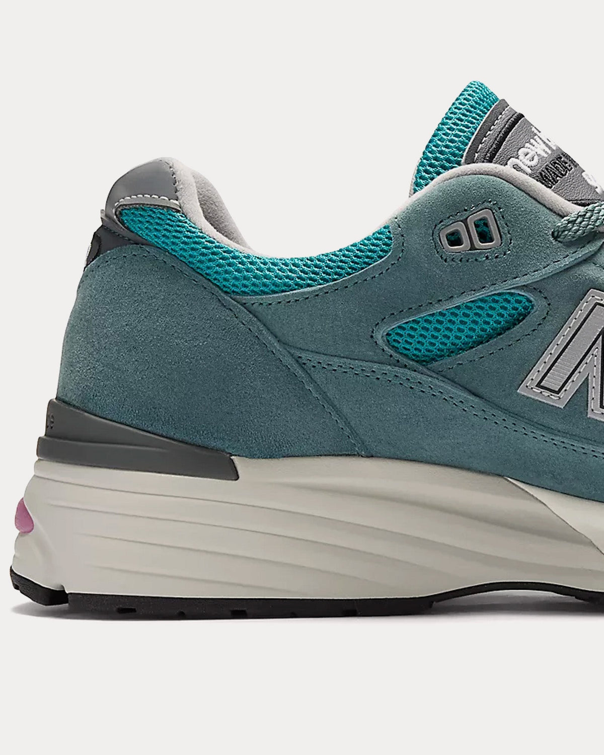 Made in UK 991v2 'Retro Pop' Porcelain Green / Trooper / Silver Low Top Sneakers