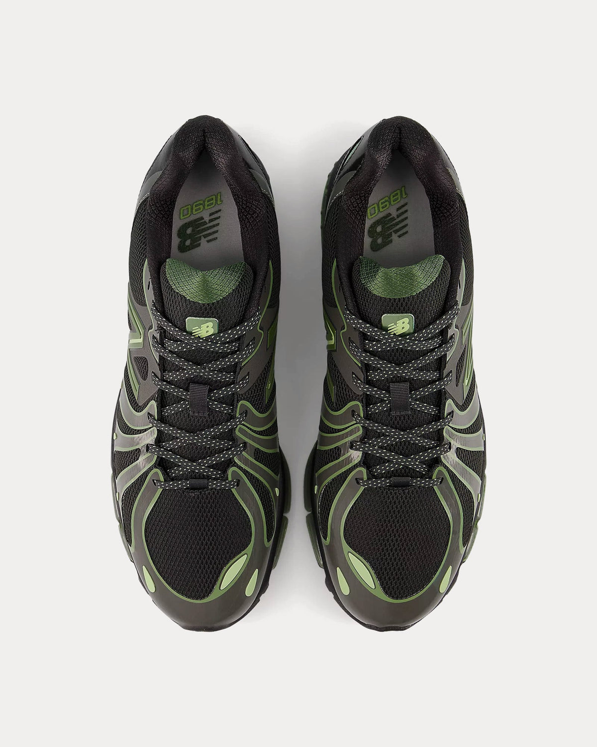 1890 Faded Black / Utility Green Low Top Sneakers