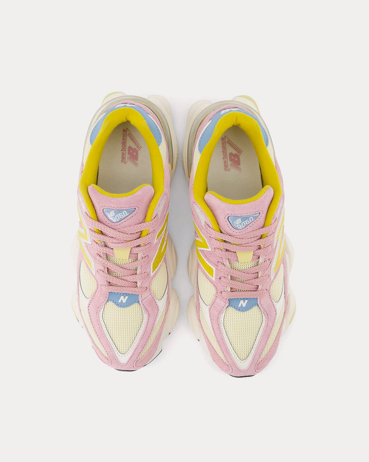 9060 Pink Taffy / Calcium Low Top Sneakers