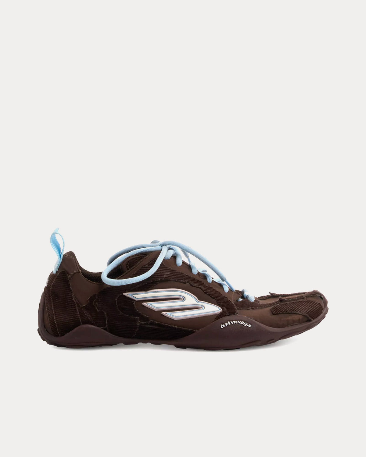 Monday Ultra Brown / Light Blue Low Top Sneakers