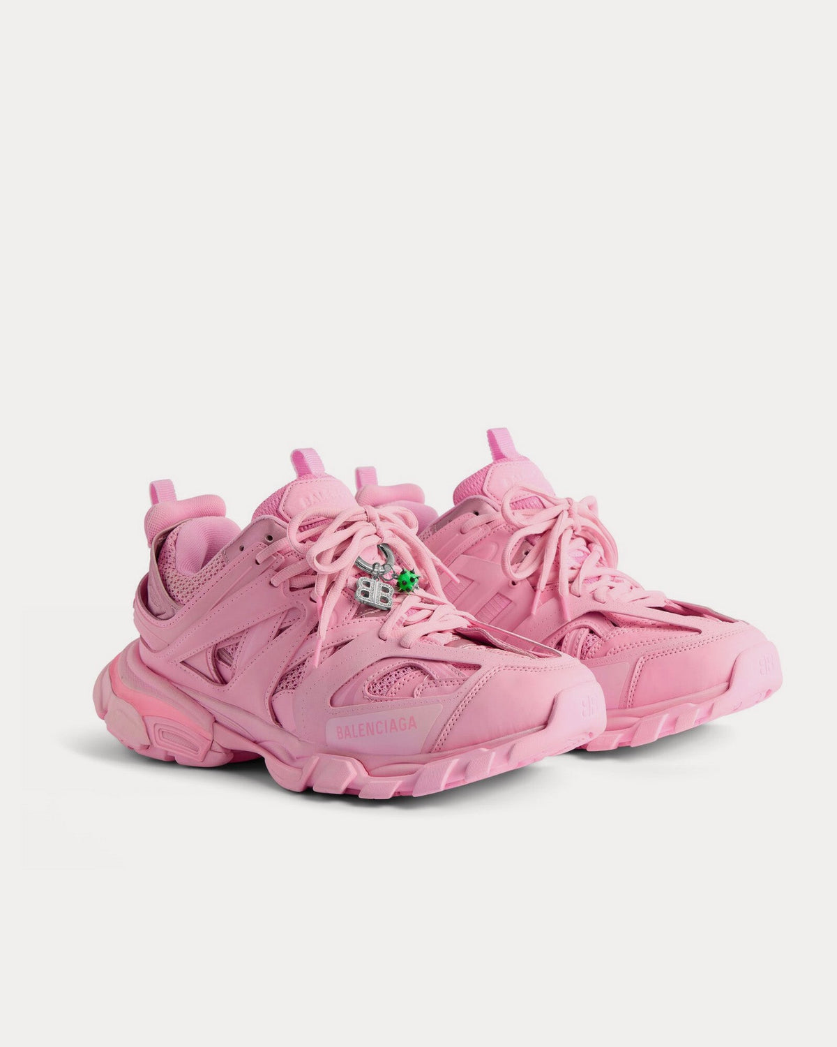 Track with Charms Pink Low Top Sneakers