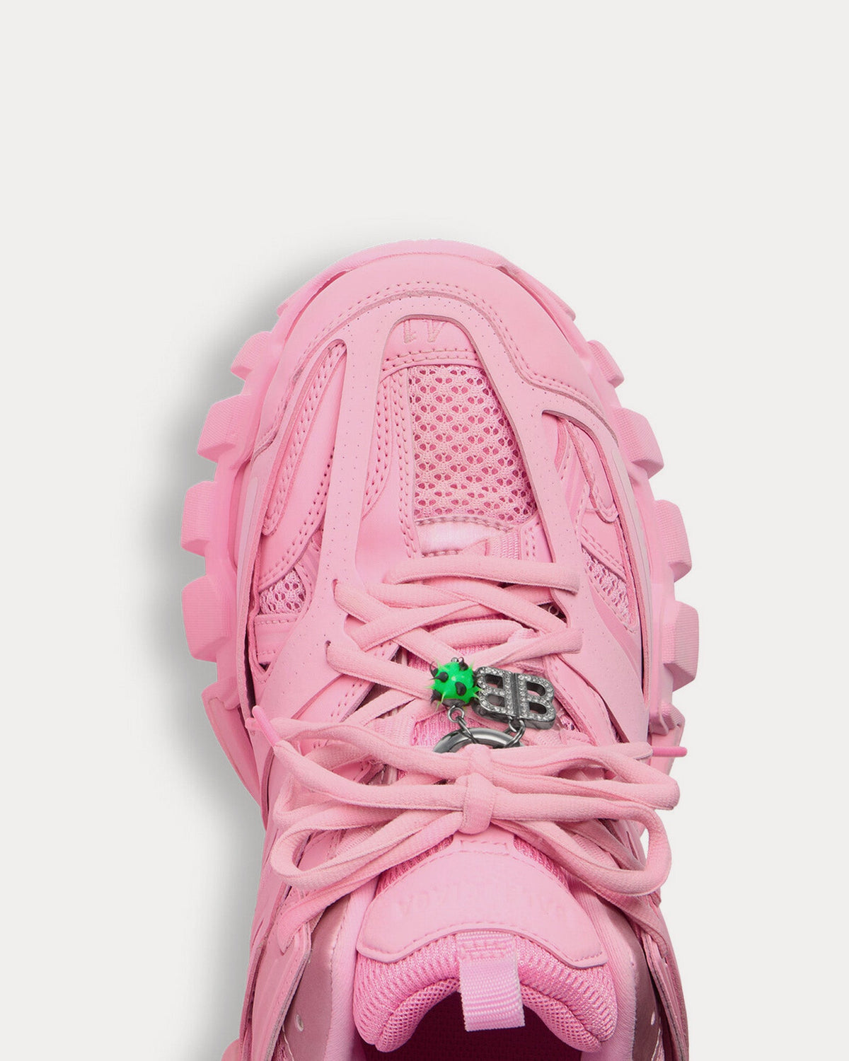 Track with Charms Pink Low Top Sneakers