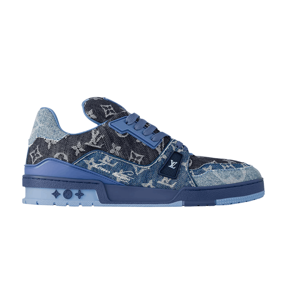 Louis Vuitton Trainer Sneaker 'Blue Monogram Denim'
