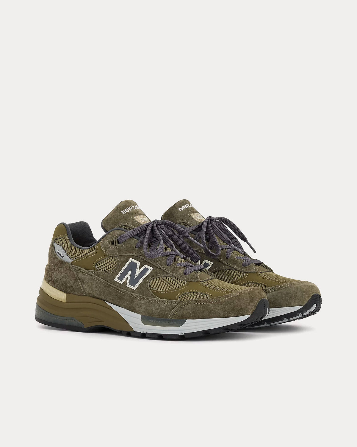 Made in USA 992 Dark Camo / Covert Green / Aluminum Grey Low Top Sneakers