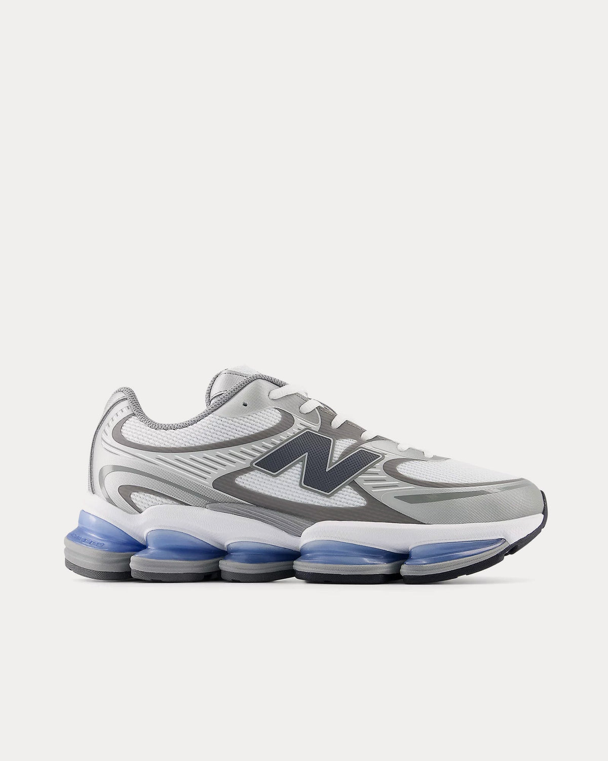 Abzorb 2000 White / Silver Metallic / Castlerock Low Top Sneakers