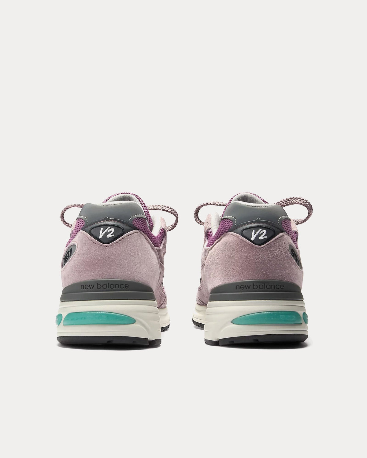 Made in UK 991v2 'Retro Pop' Polignac / Toadstool / Silver Low Top Sneakers