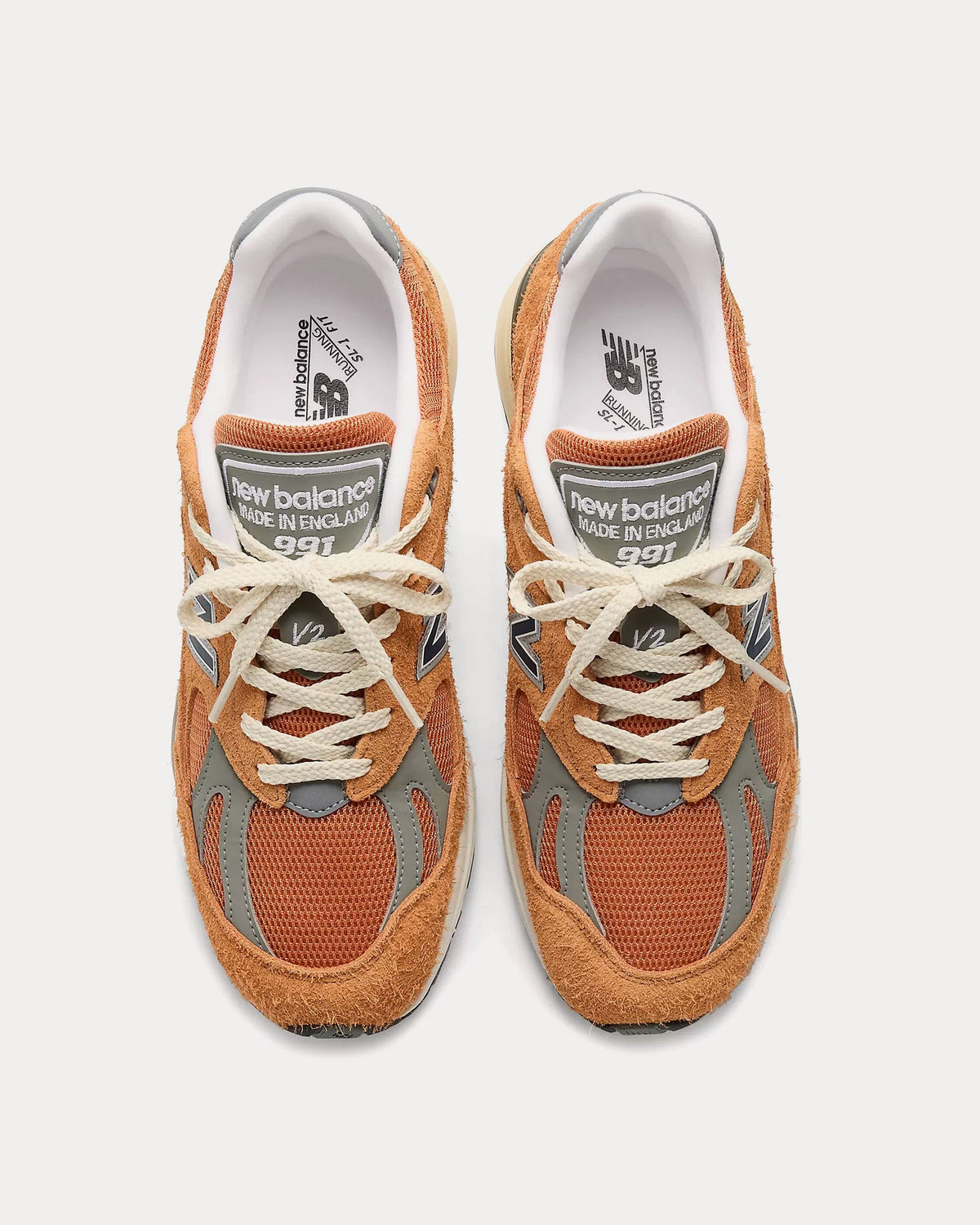 Made in UK 991v2 'Grounded Pastels' Gold Earth / Golden Ochre / Moon Mist Low Top Sneakers
