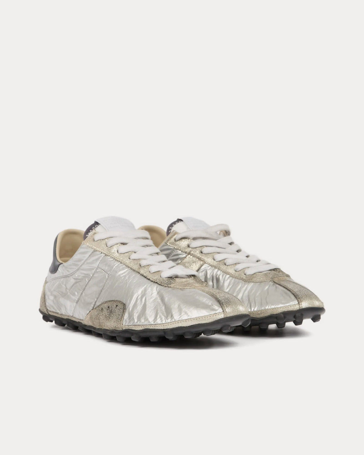 Sprinters Metallic Silver Low Top Sneakers