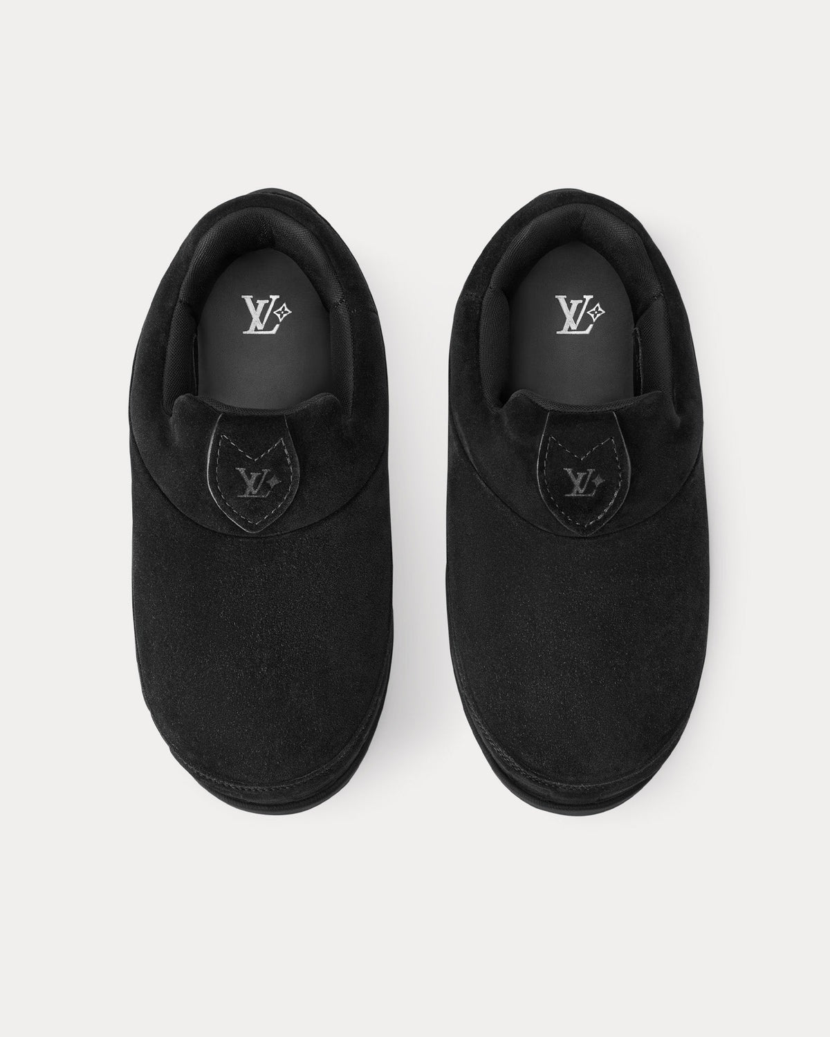 LV Yeti Black Slip Ons