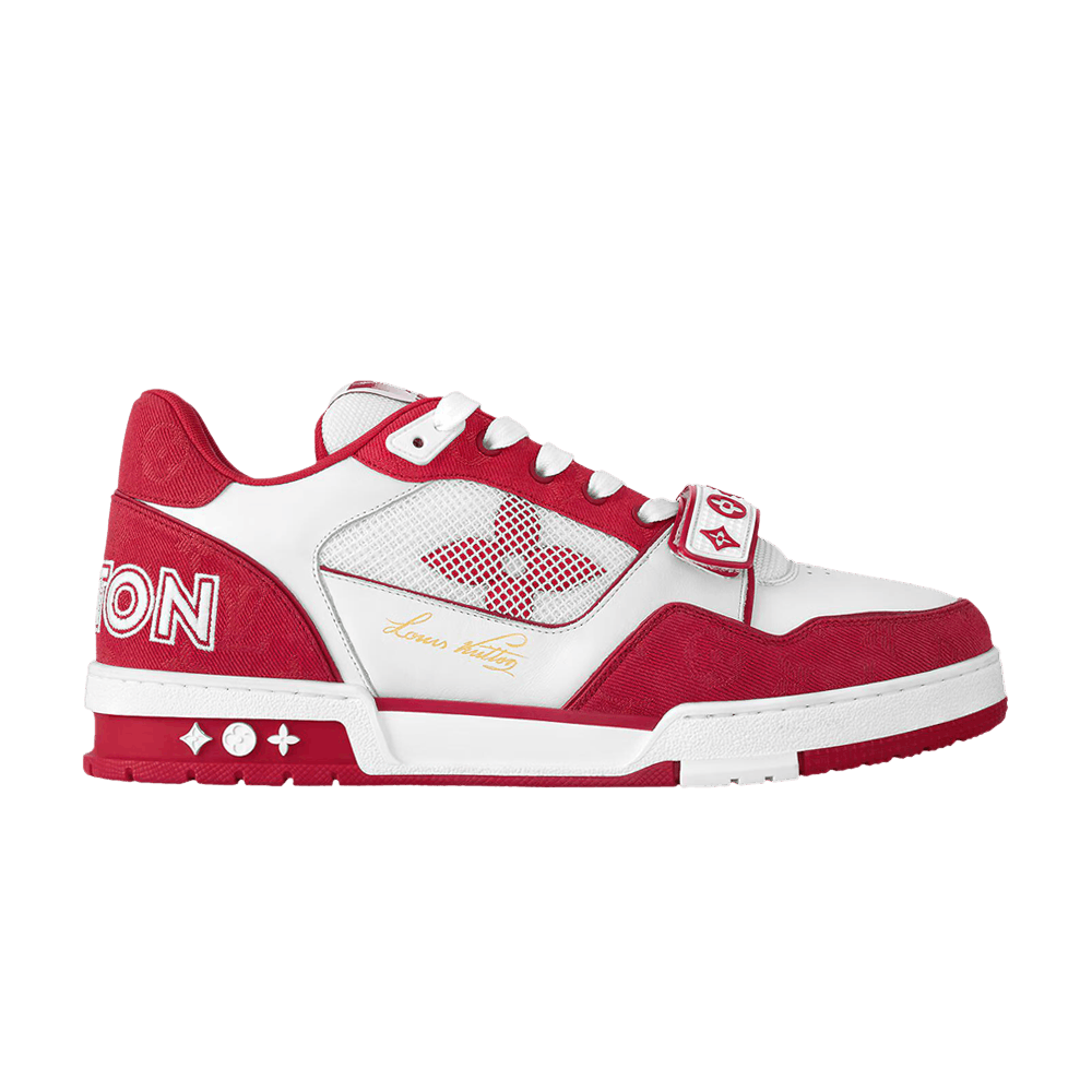 Louis Vuitton Trainer Red Monogram Denim