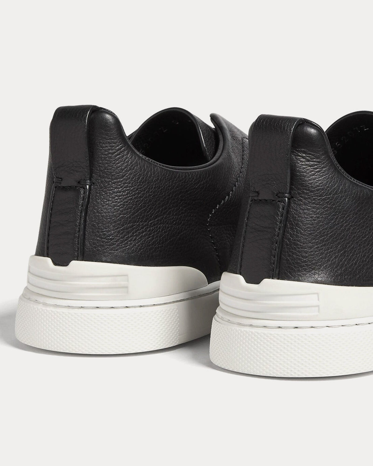 Triple Stitch Secondskin Black Slip On Sneakers