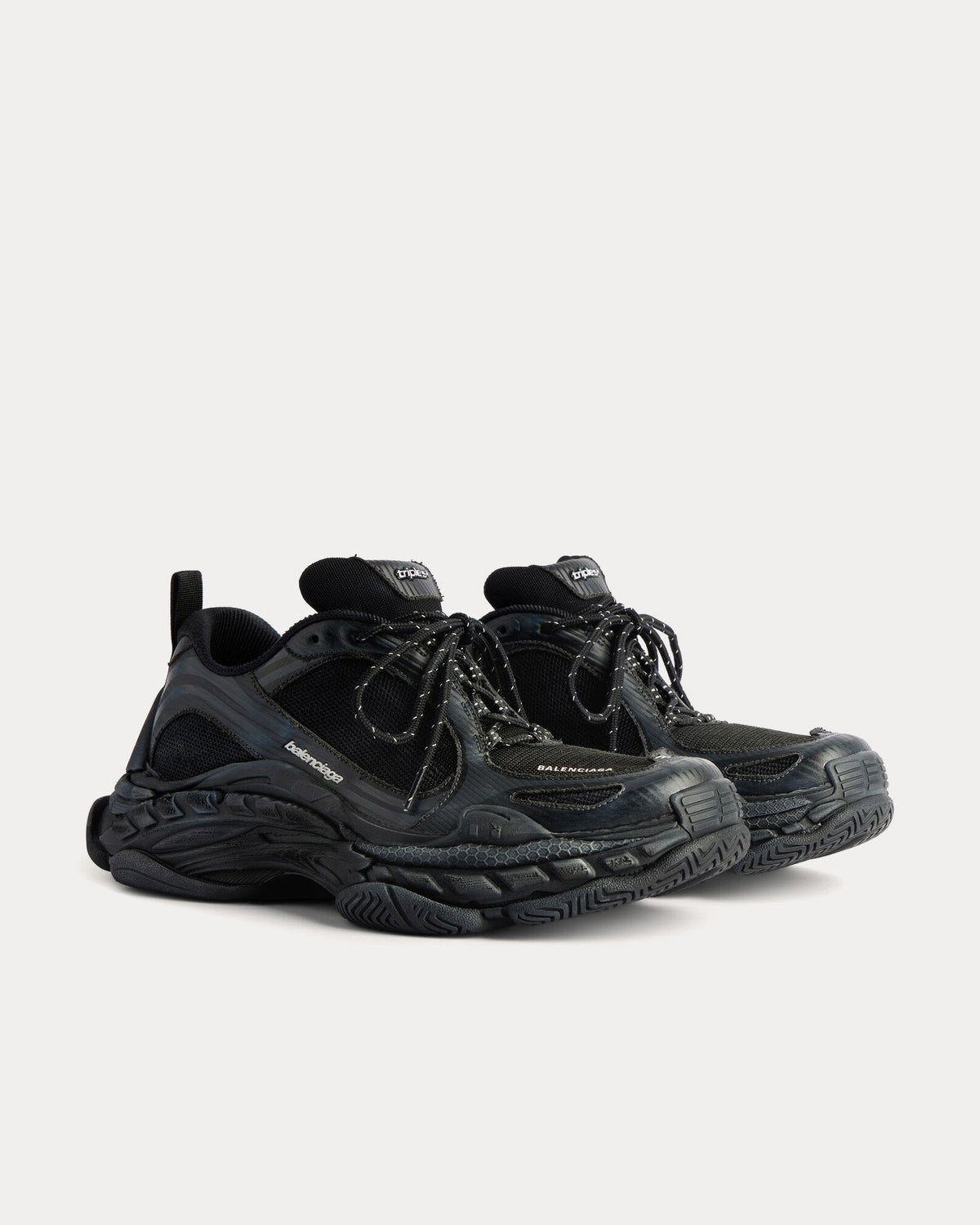 Triple S.2 Black / Dark Grey Low Top Sneakers