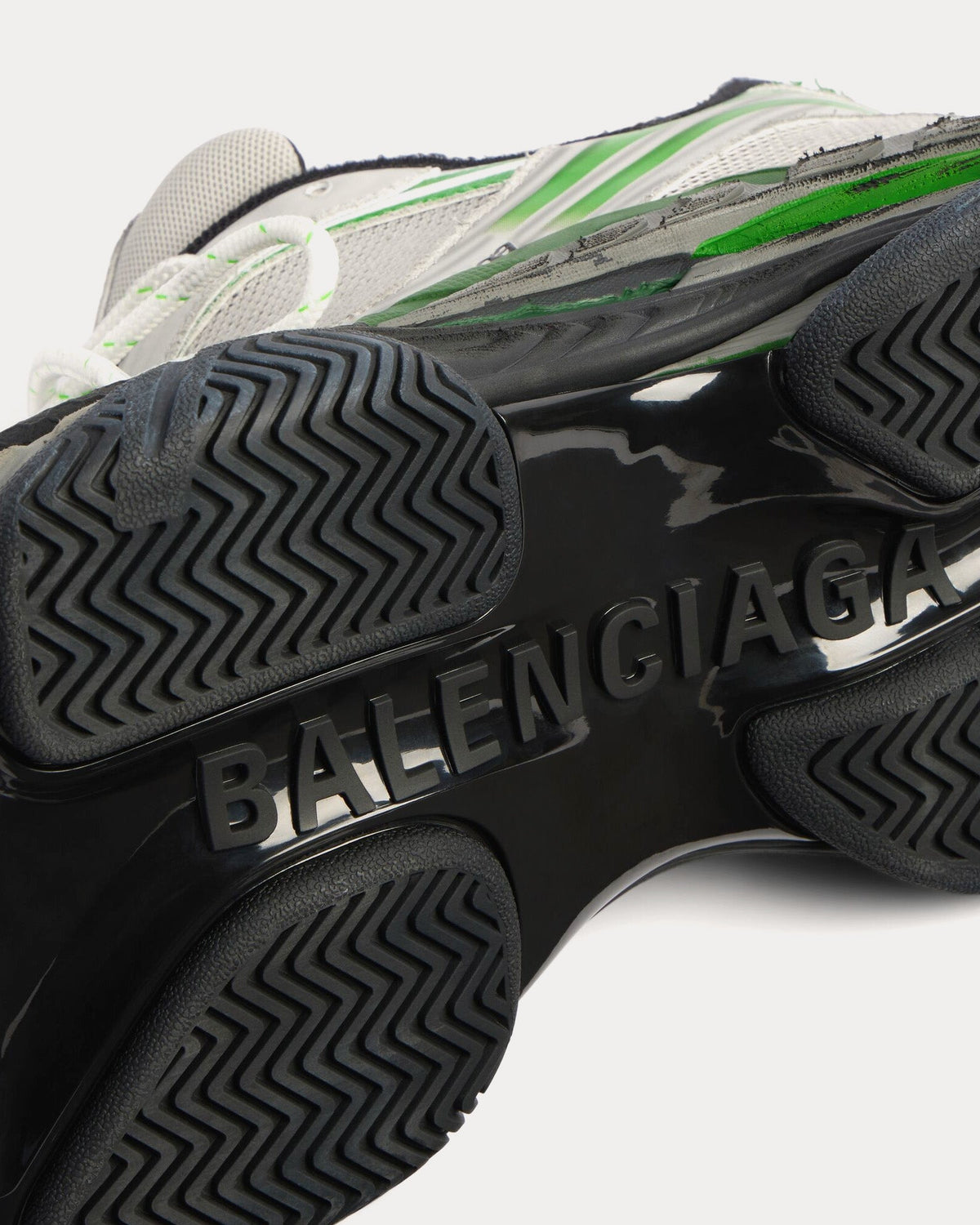 Triple S.2 Grey / Green Low Top Sneakers