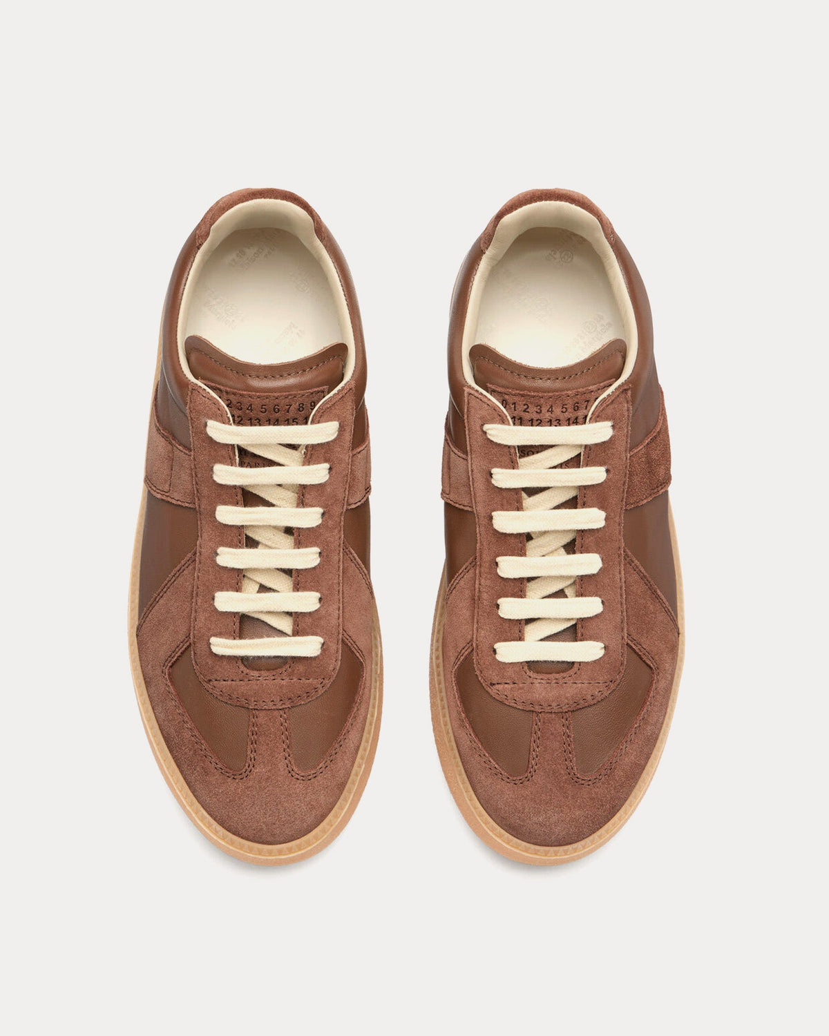 Replica Wedge Adobe Brown Low Top Sneakers