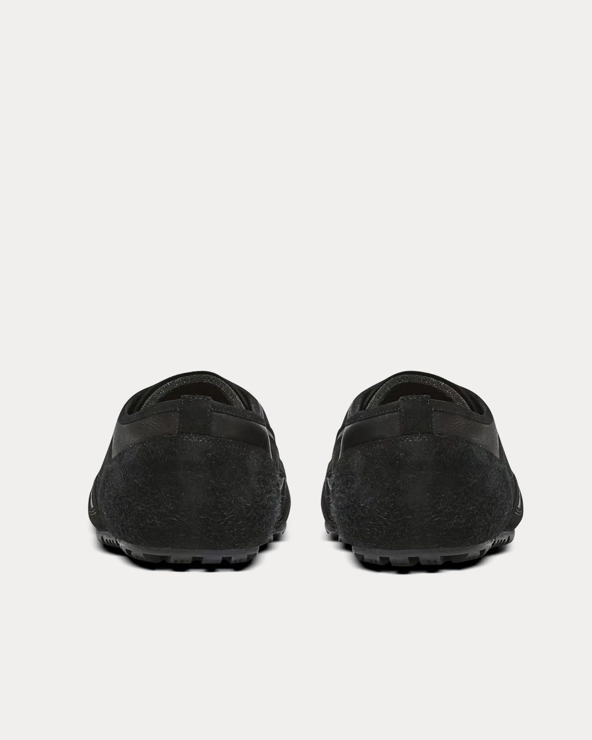 Racer 45 Lambskin & Suede Black Low Top Sneakers