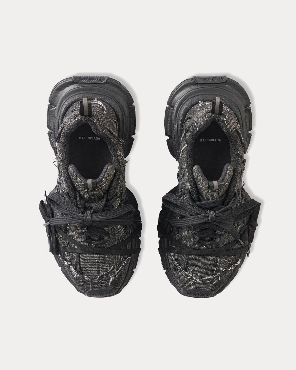 3XL Denim Black Low Top Sneakers