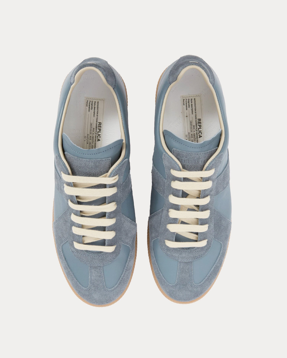 Replica Leather & Suede Cloud Low Top Sneakers