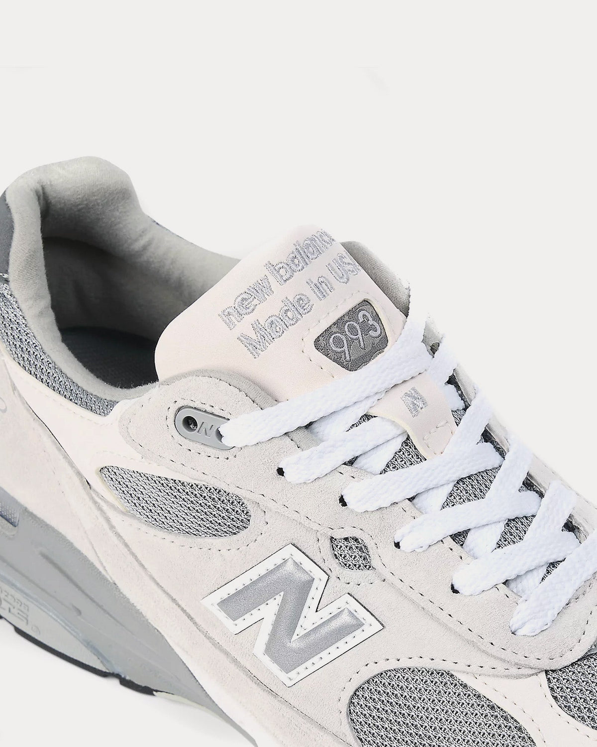 Made in USA 993 Reflection / Medium Gray / White Low Top Sneakers