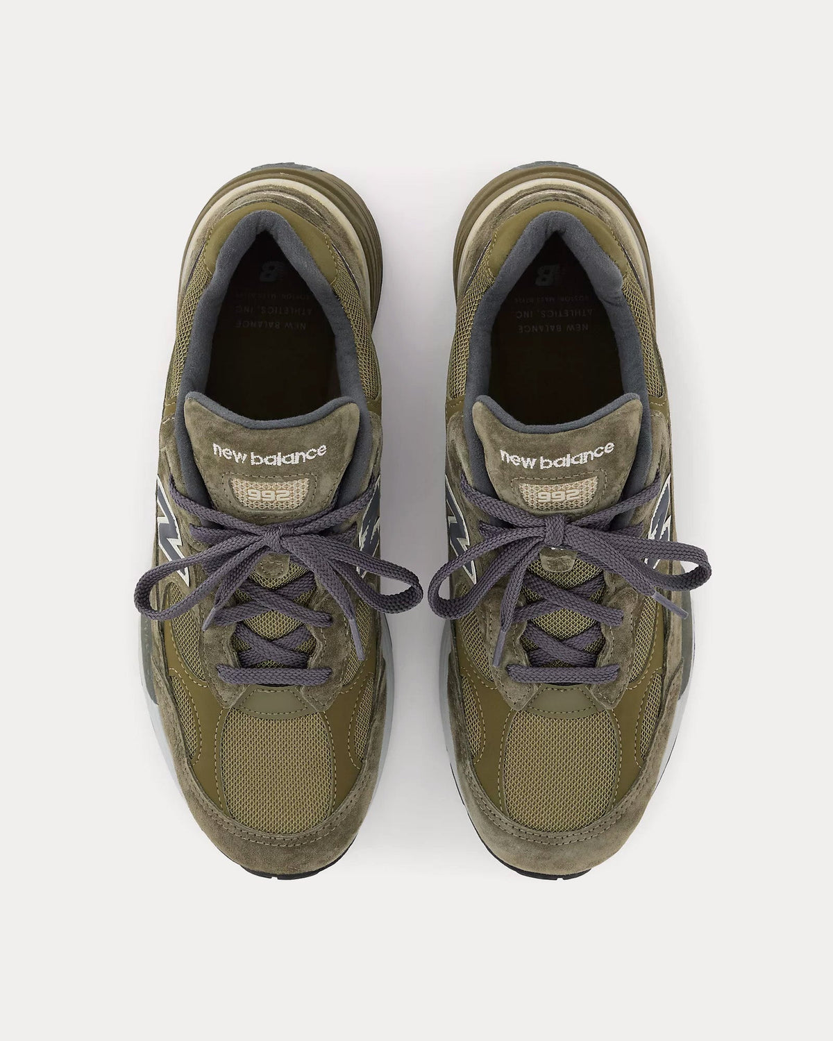 Made in USA 992 Dark Camo / Covert Green / Aluminum Grey Low Top Sneakers