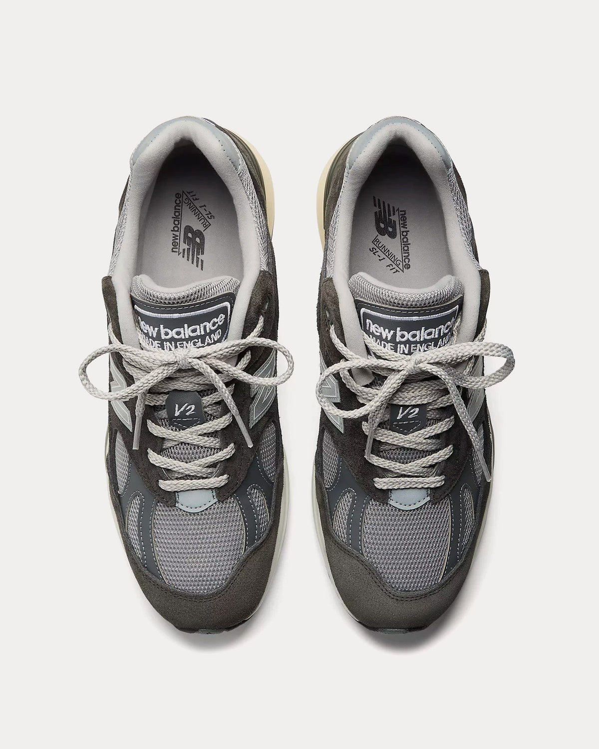 Made in UK 991v2 'Elevated Essentials' Forged Iron / Alloy / Smoked Pearl Low Top Sneakers