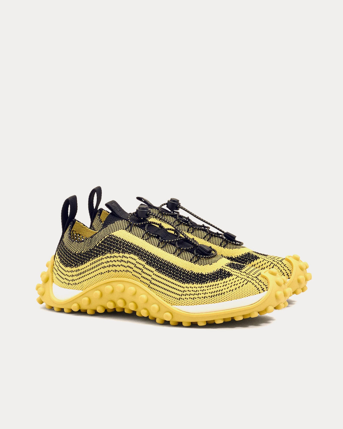Mirage Knit Yellow Pastel / Black Low Top Sneakers