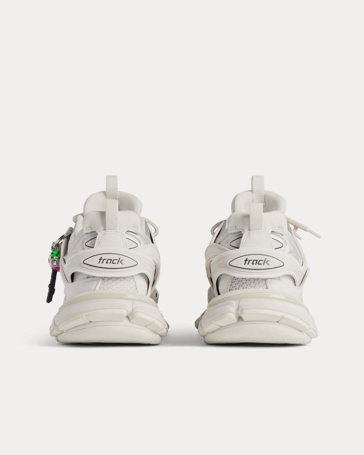 Track with Charms White Low Top Sneakers