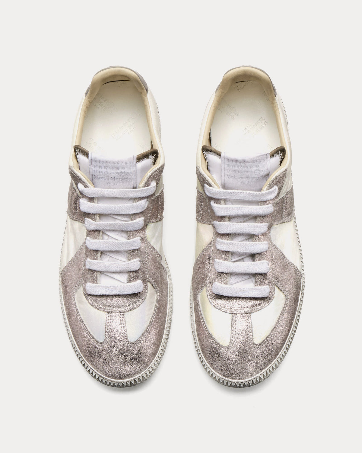 Replica Iridescent Holographic / White Low Top Sneakers