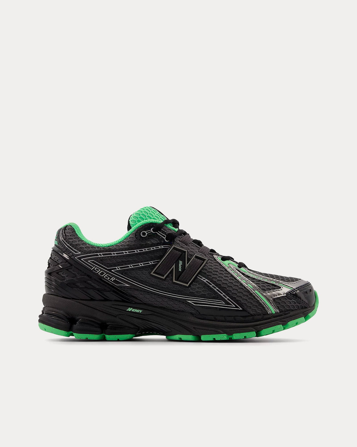 1906r Dark Silver Metallic / Lime Leaf / Castlerock Low Top Sneakers