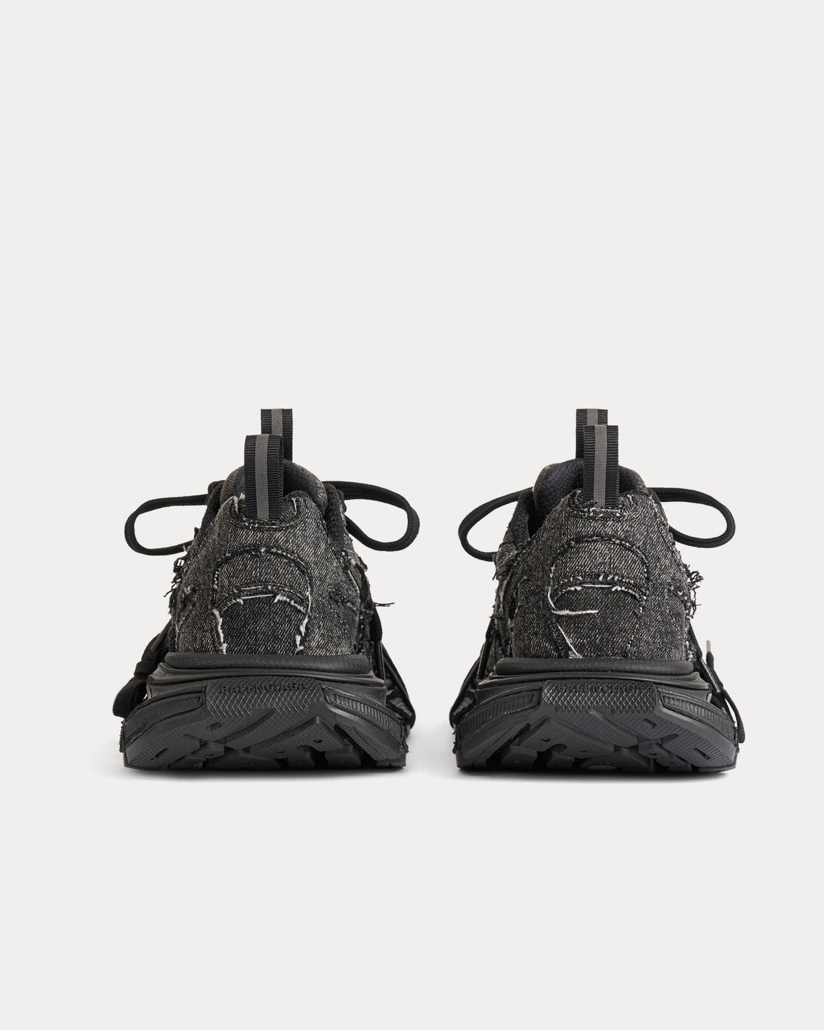 3XL Denim Black Low Top Sneakers