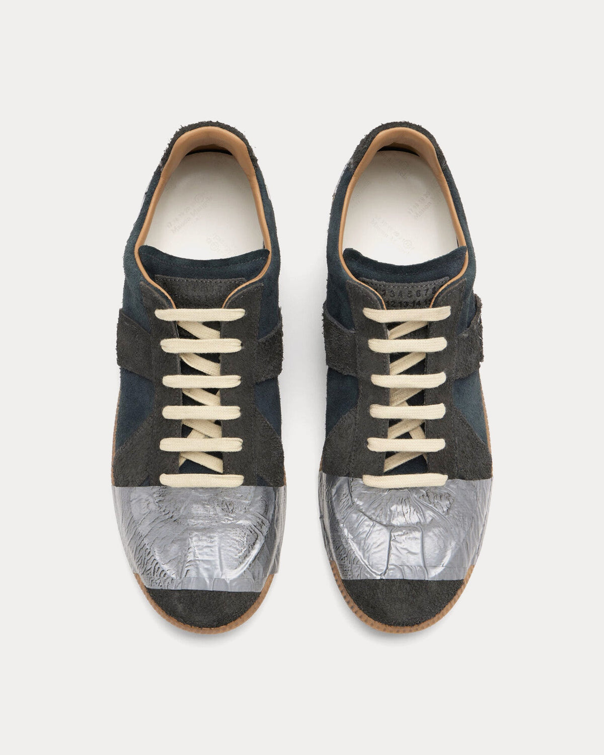 Replica Tape Black Low Top Sneakers