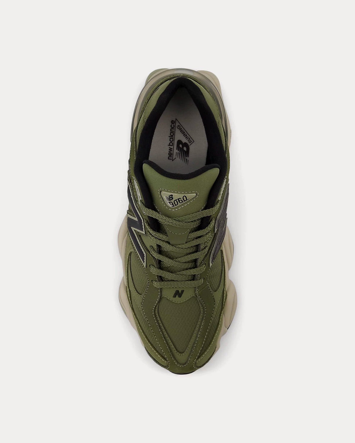 9060 'Cordura' Dark Olivine Low Top Sneakers