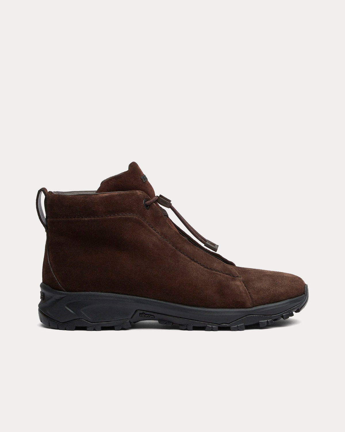 Triple Stitch Vetta Suede Dark Brown High Top Sneakers