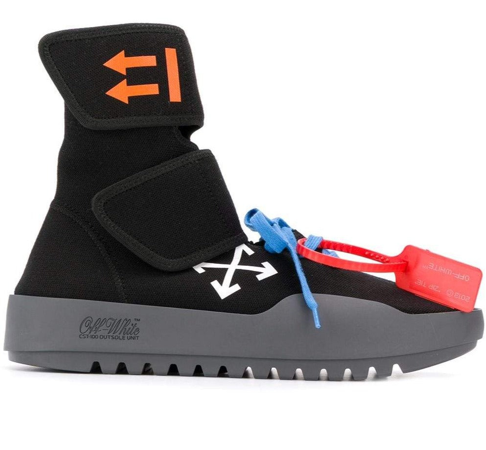 Off-White logo high-top Black