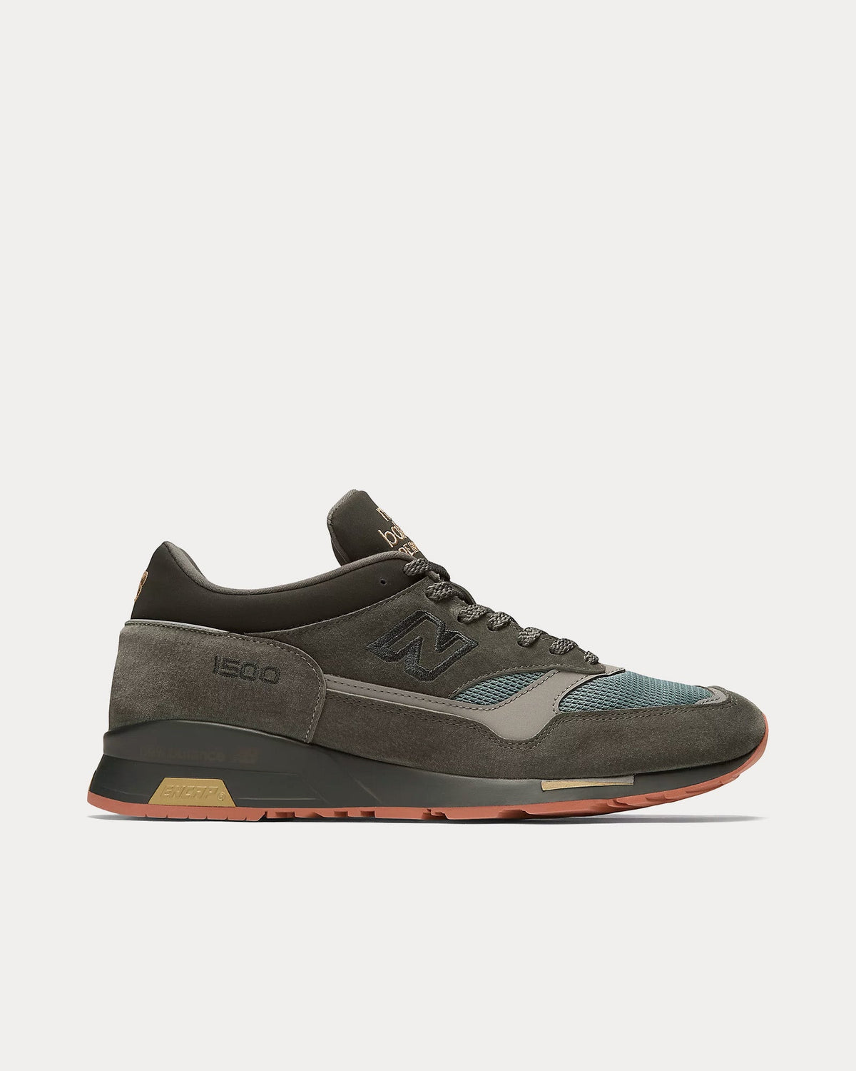 MADE in UK 1500 'Neo Synthesis' Raven / Indian Teal / Black Low Top Sneakers