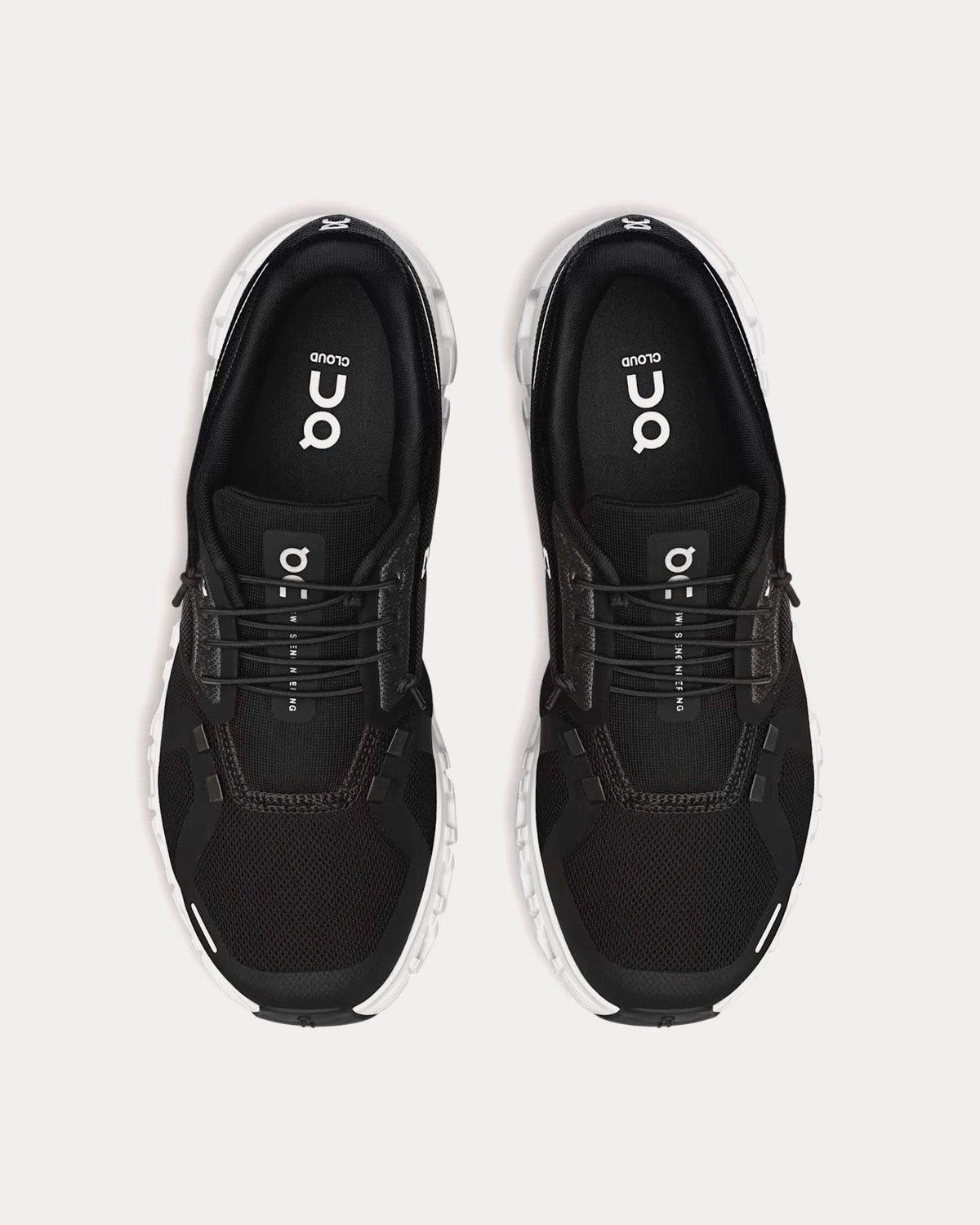 Cloud 6 Black / White Low Top Sneakers