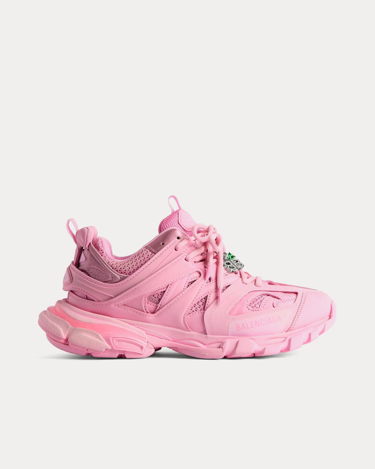 Track with Charms Pink Low Top Sneakers