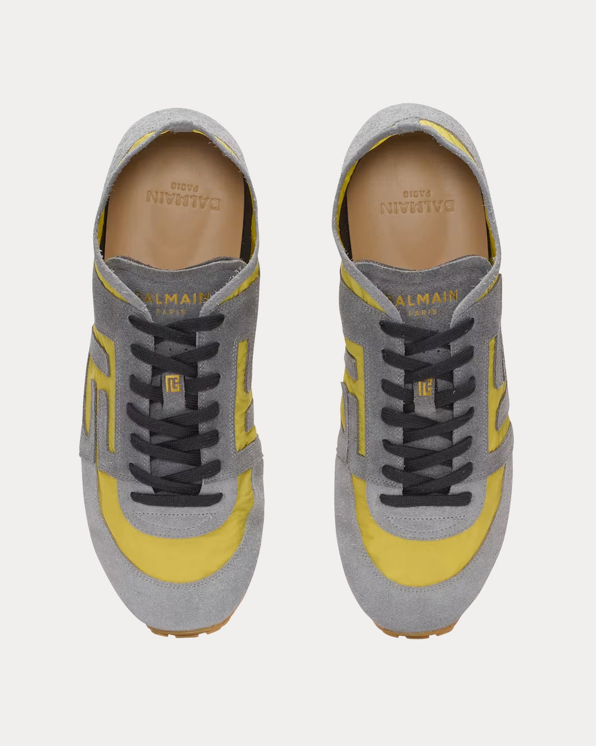 Racer 45 Suede & Nylon Yellow Low Top Sneakers