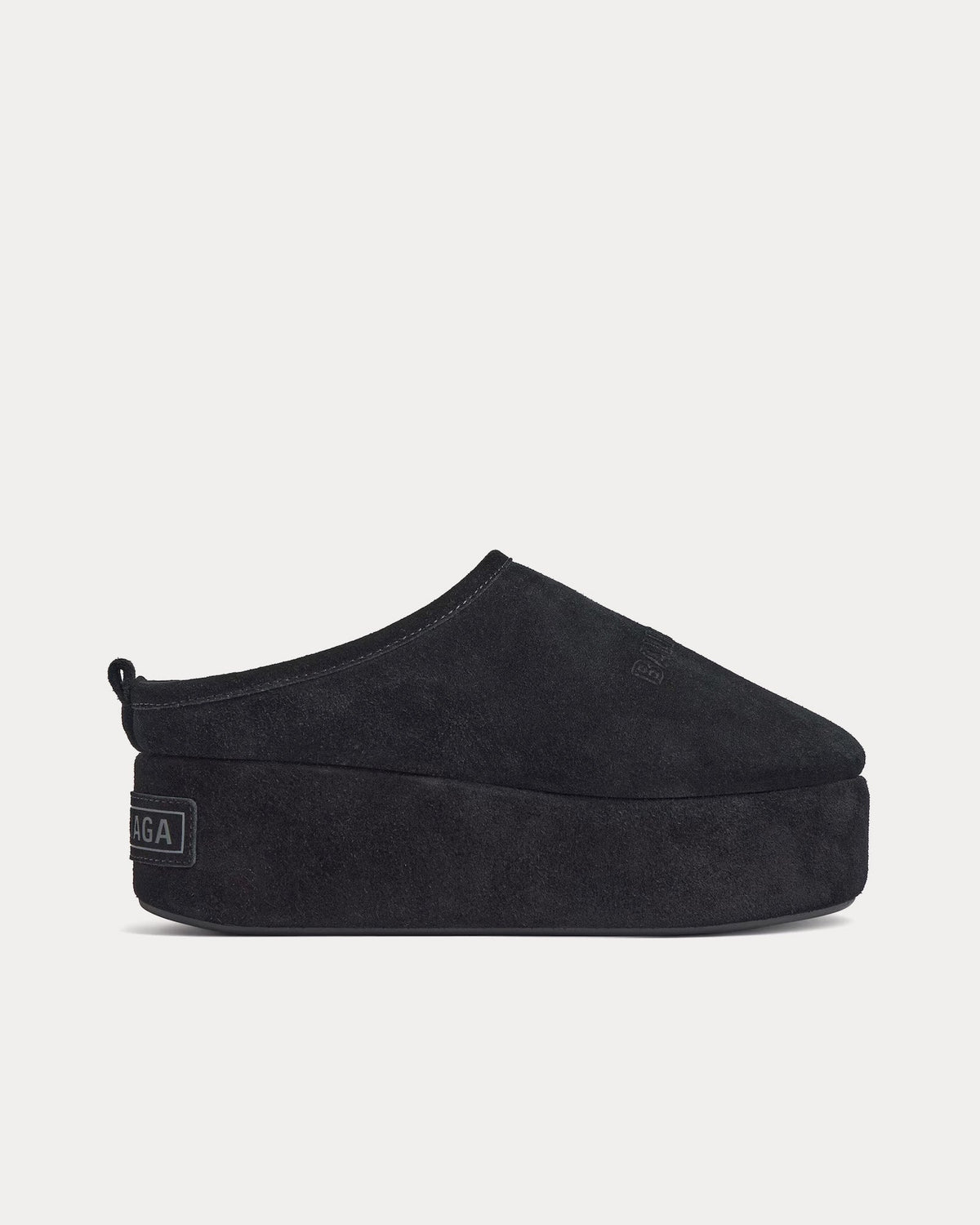 Alaska Soft Platform Black Mules