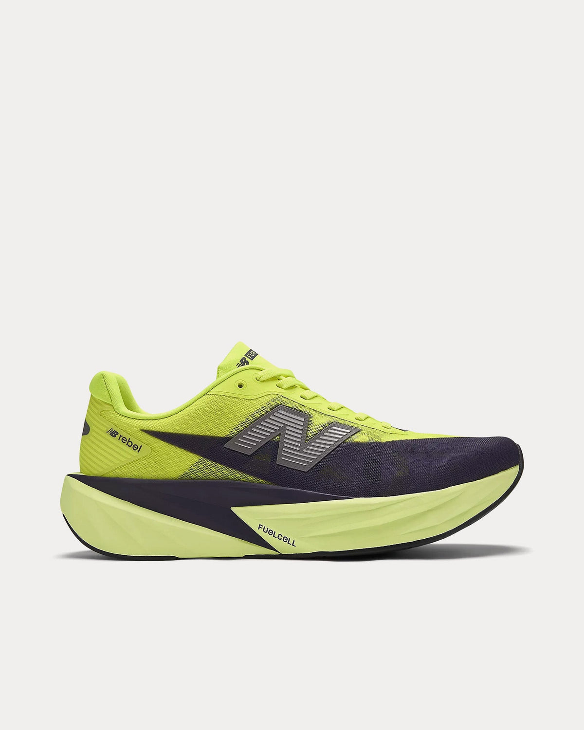 FuelCell Rebel v5 Alkaline Green / Boysenberry / Dark Silver Metallic Running Shoes