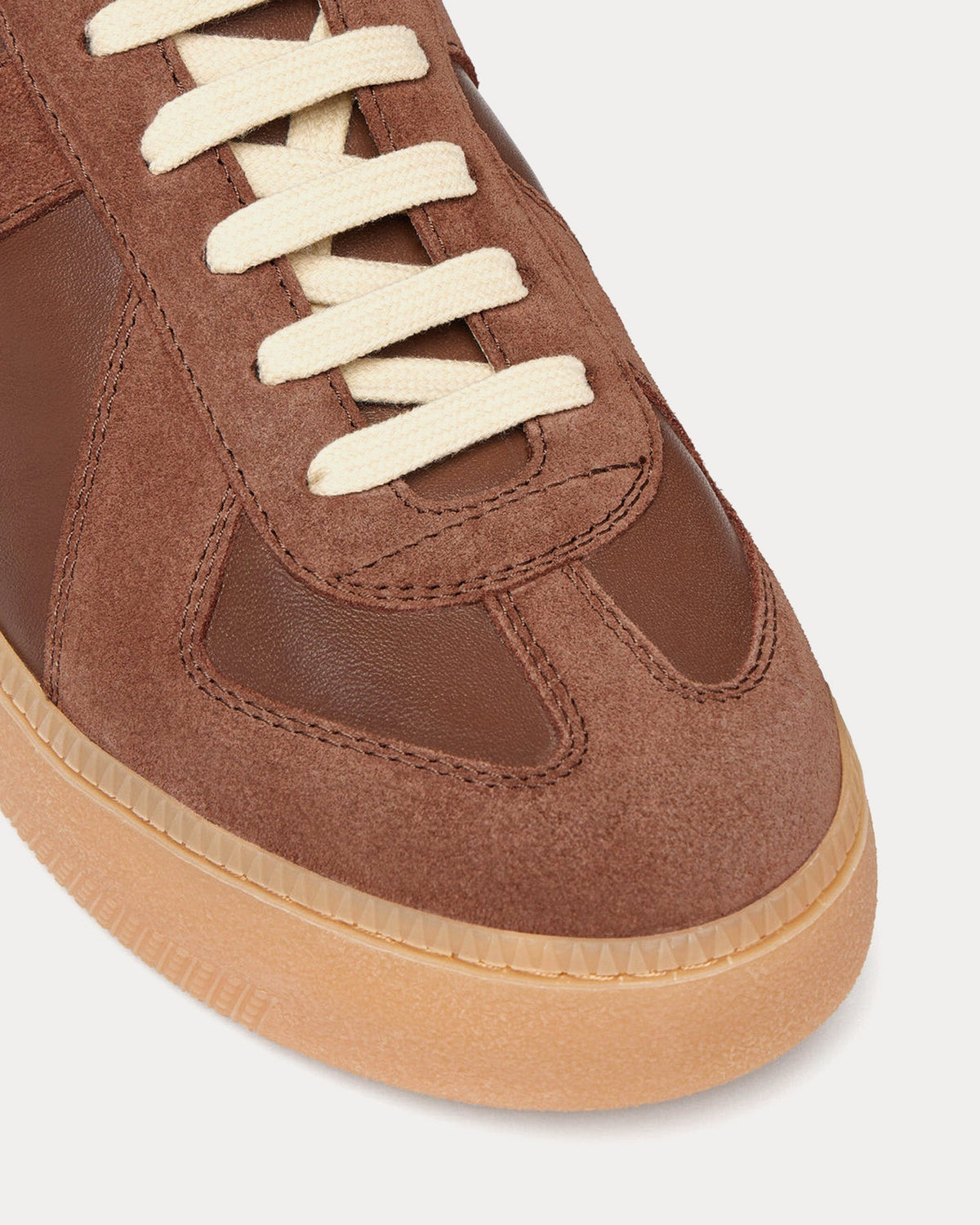Replica Wedge Adobe Brown Low Top Sneakers