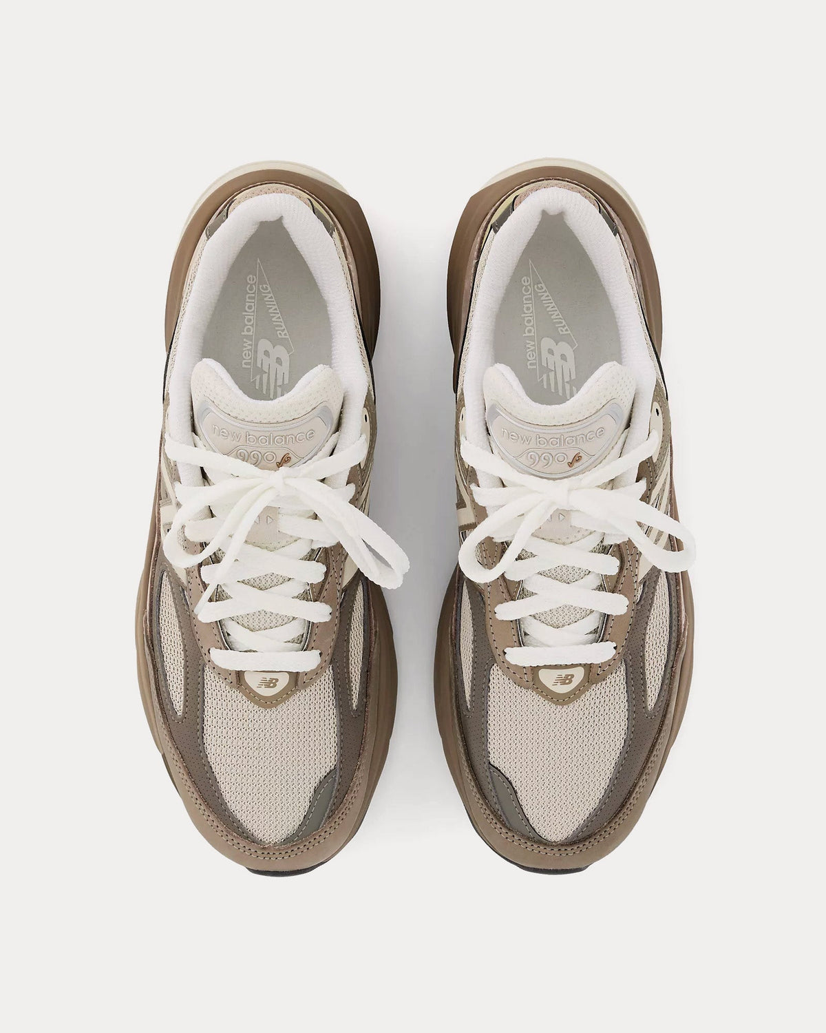 Made in USA 990v6 Driftwood / Timberwolf / Mushroom Low Top Sneakers
