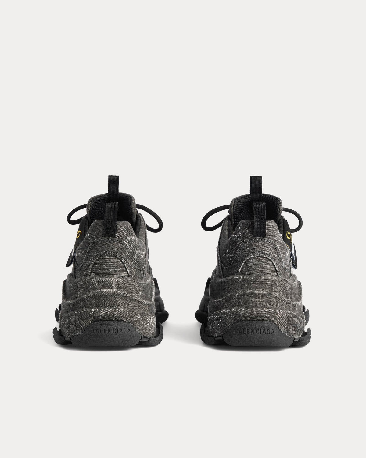 Triple S Canvas Black Low Top Sneakers