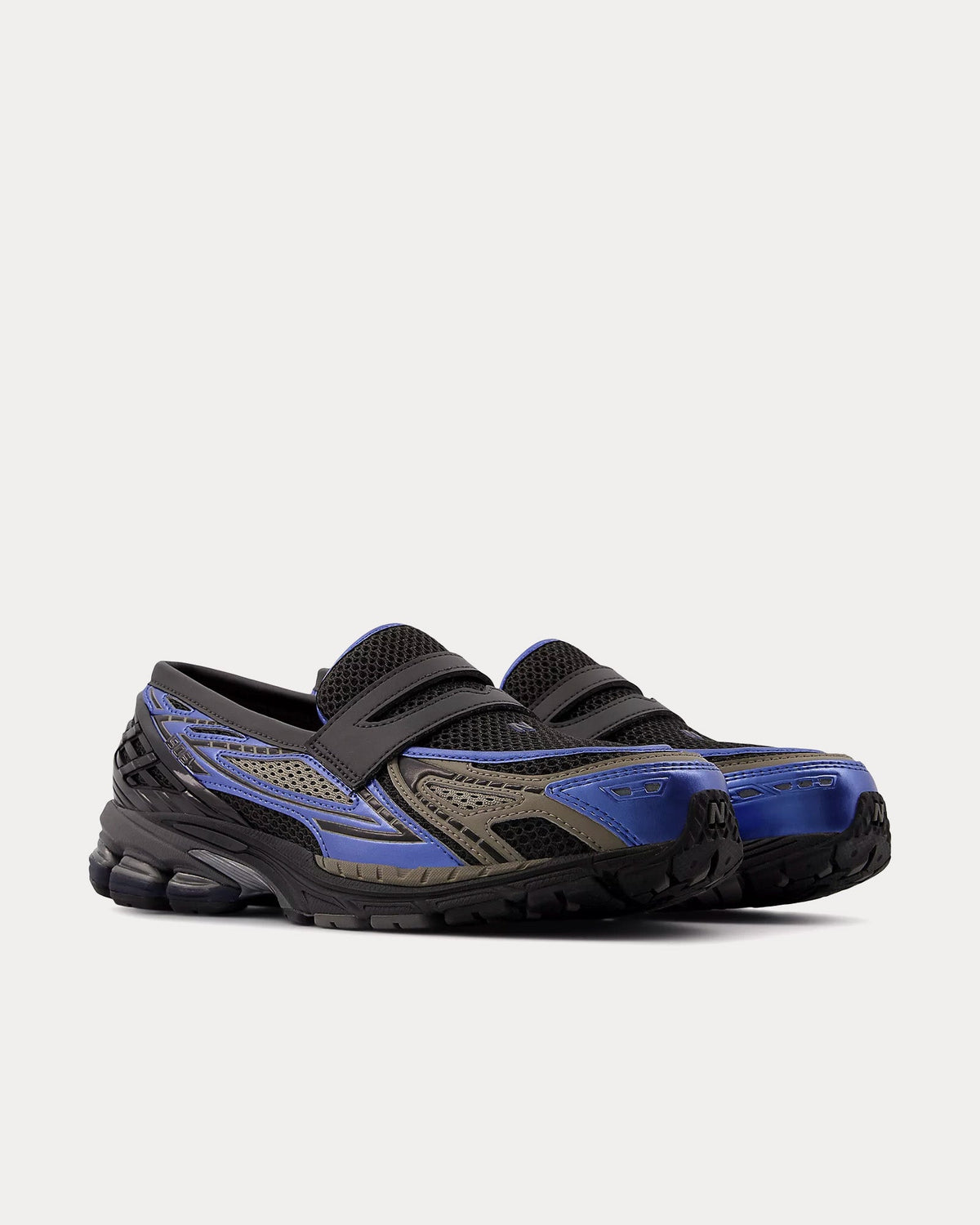 1906L Black Cement / Blue Gemstone Loafers