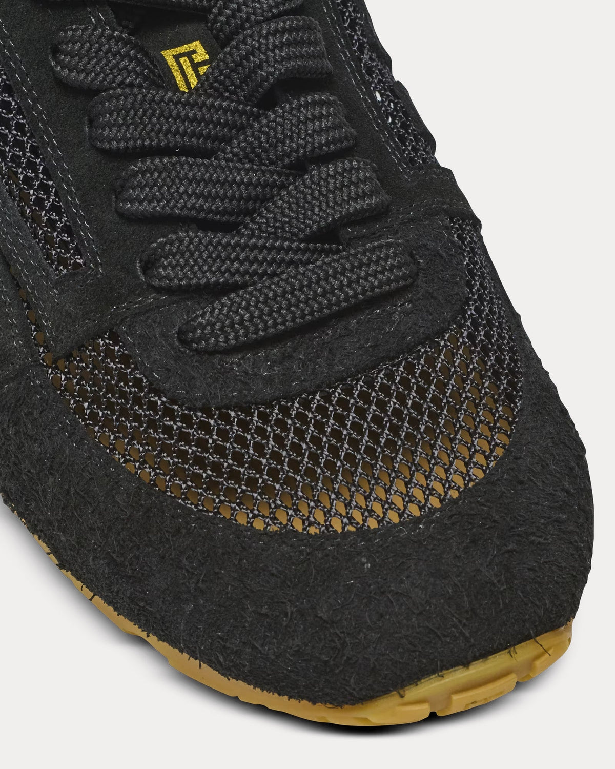 Racer 45 Suede & Nylon Black Low Top Sneakers