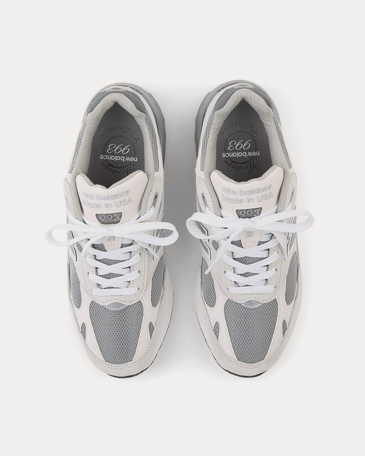 Made in USA 993 Reflection / Medium Gray / White Low Top Sneakers