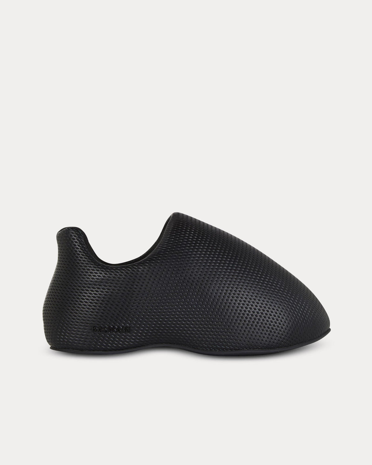 B-Cloud Embossed Leather Black Slip On Sneakers